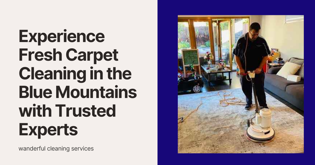 Fresh Carpet Cleaning in the Blue Mountains